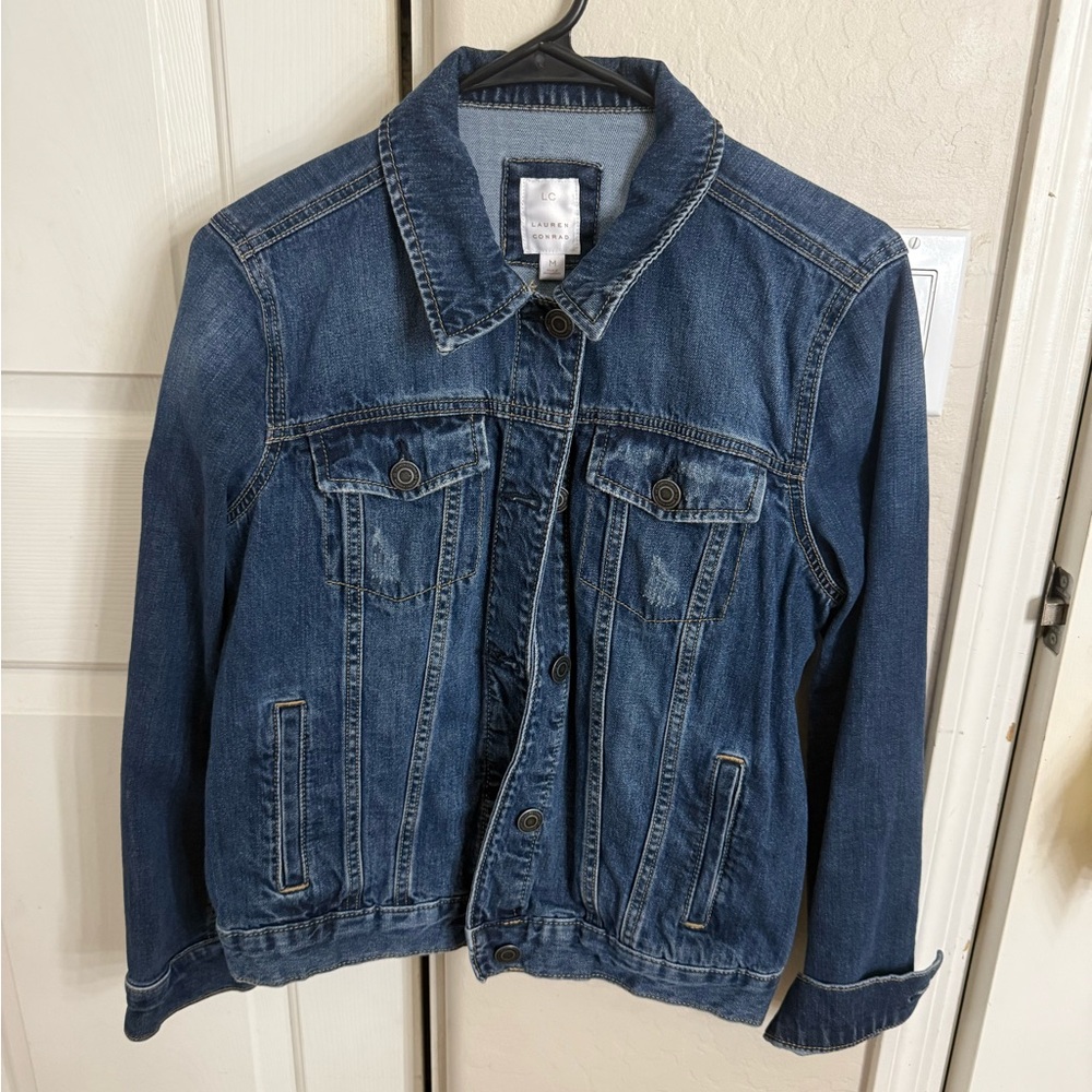 LC Lauren Conrad Blue Denim Jacket